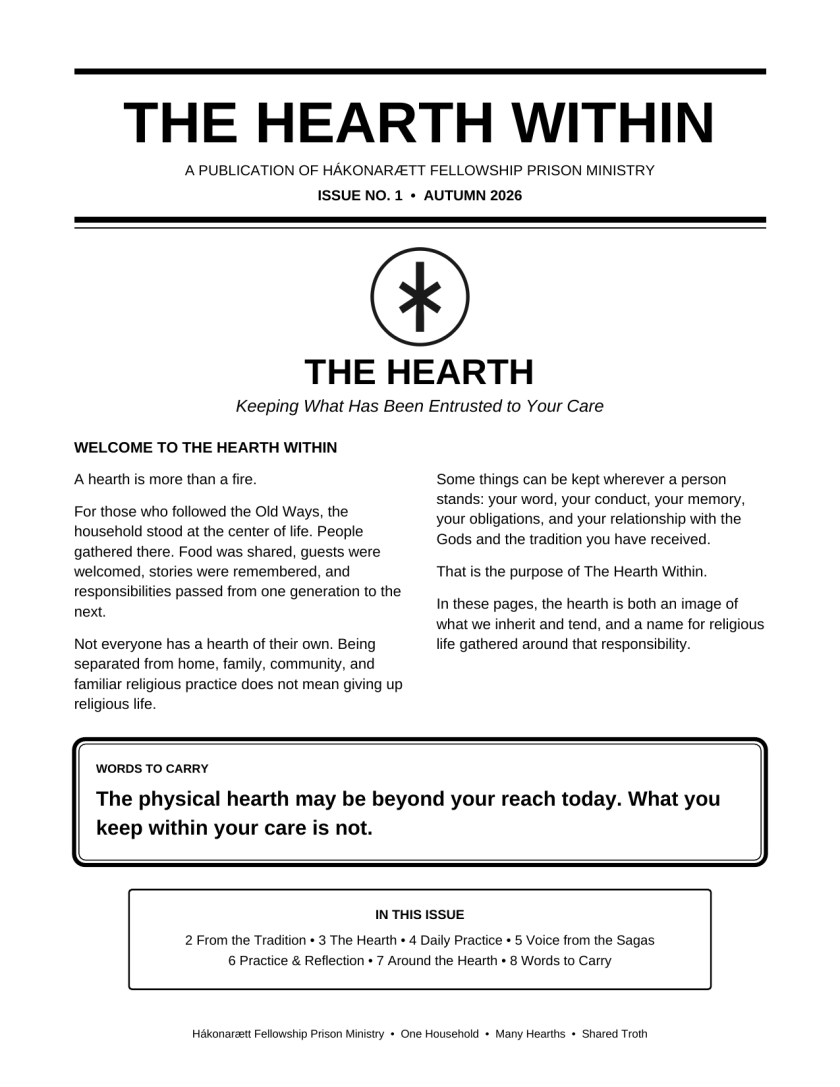 The Hearth Within Issue No. 1 cover